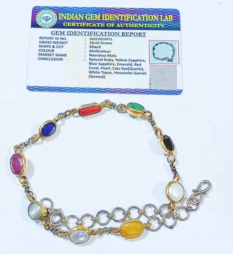 Navratna / Navgrah Bracelet For Women – RudraDivine